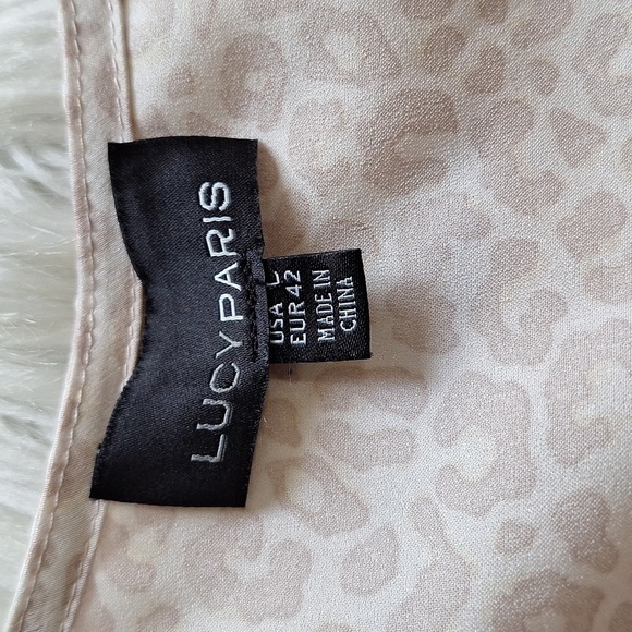 Lucy Paris Katia Leopard Twist Top - Blush - Picture 9 of 15